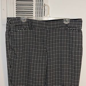 Black and white slacks